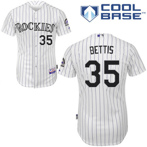 Rockies #35 Chad Bettis White Cool Base Stitched Youth MLB Jersey